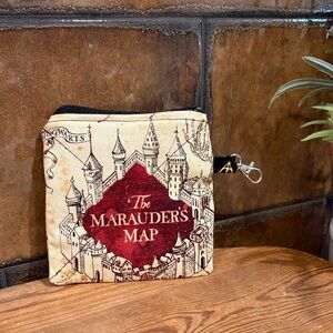 Marauder's Map Coin Pouch | Harry Potter zippered pouch